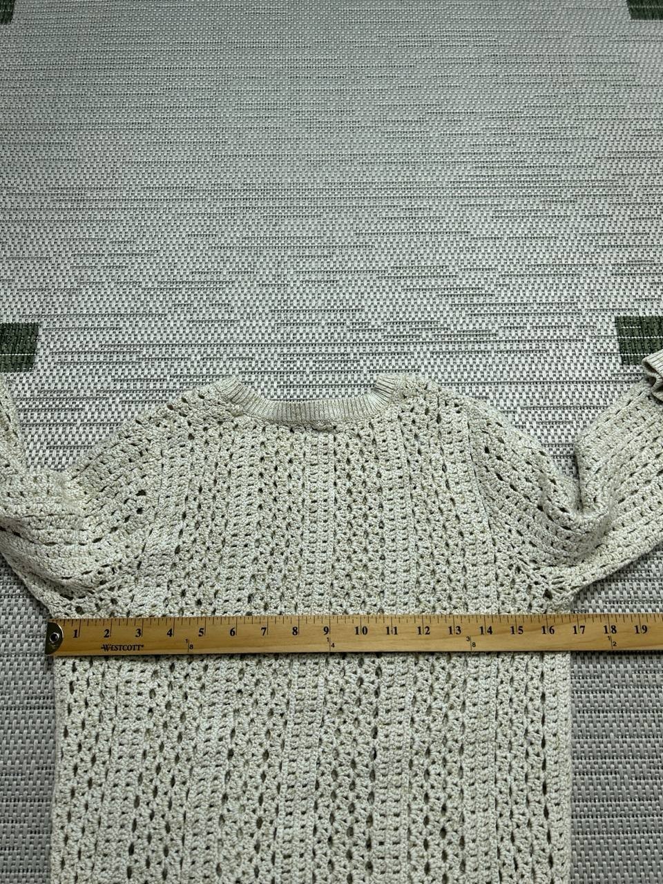 Theory Sweater Womens Medium Beige Cotton Knit Pullover