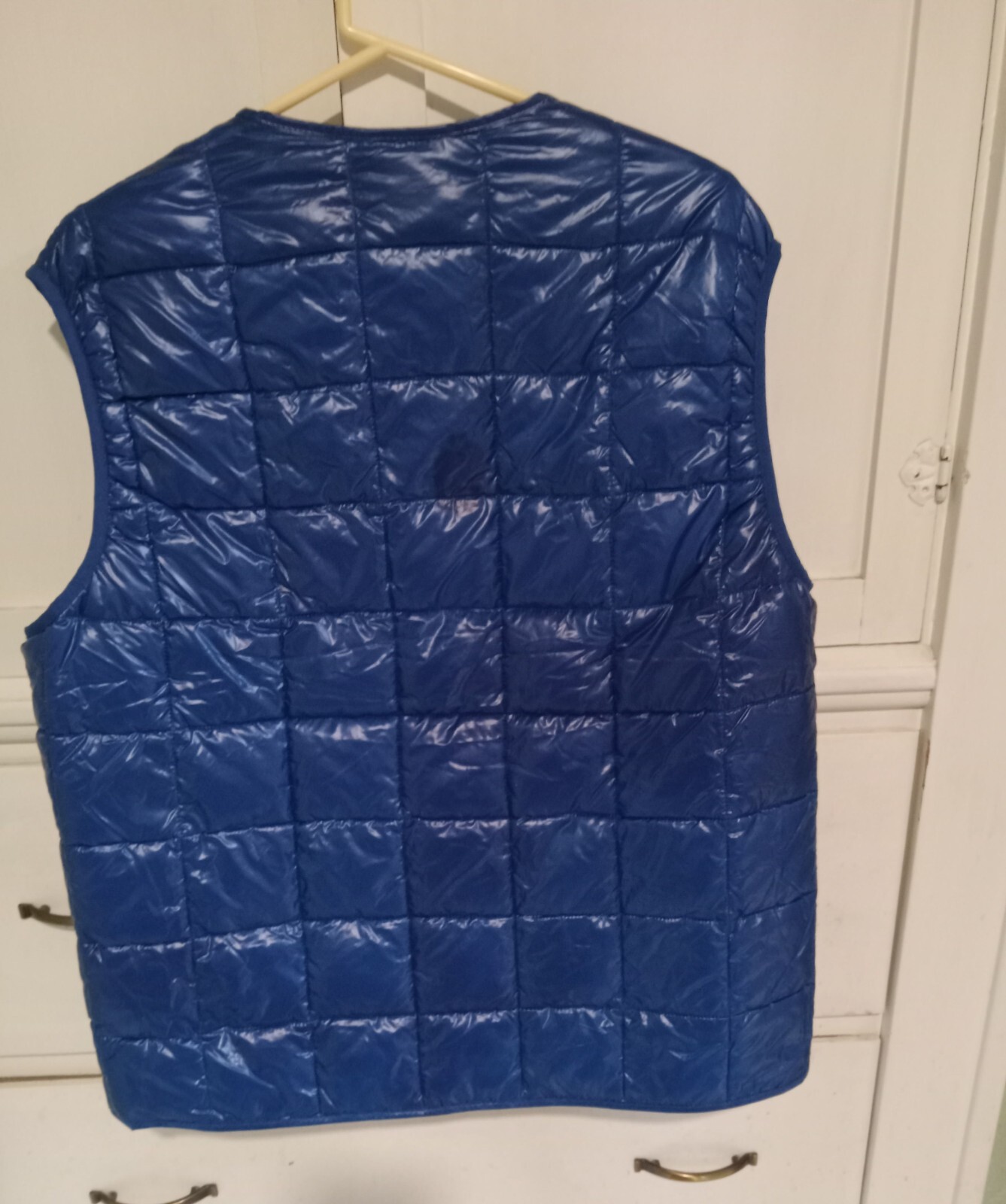H&M 100% Recycled Polyester Blue Lightweight Padded Vest Men’s Size Large