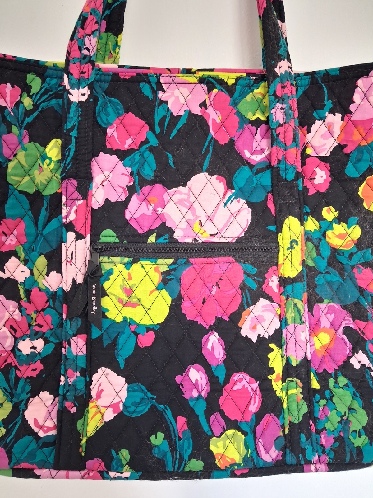 VERA BRADLEY Hathaway ‘Hilo Meadow’ Premium Cotton Floral XL Tote Bag