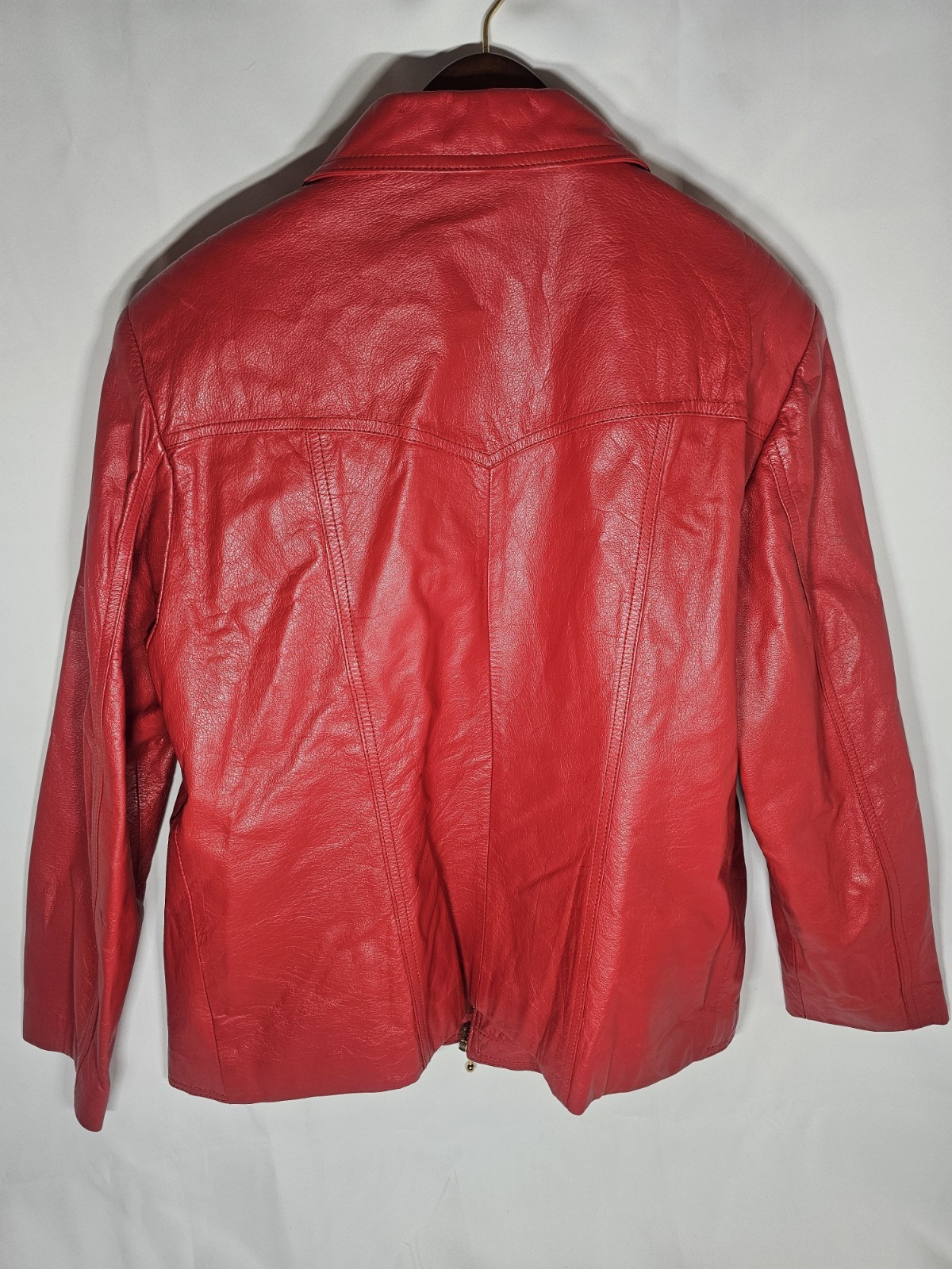 MS Maxima Red Leather Jacket XL