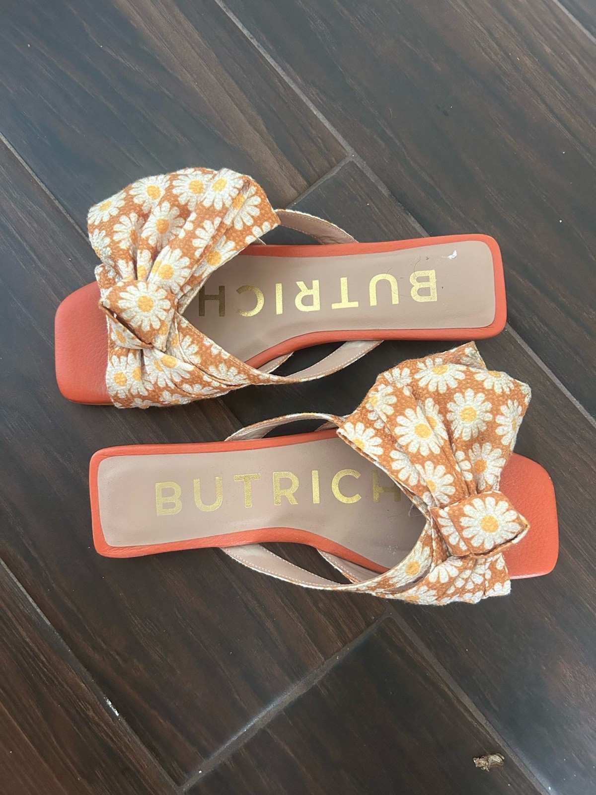 Butrich Alina Slide Orange. Daisies Dandals Women’s Size EU 37 US 7