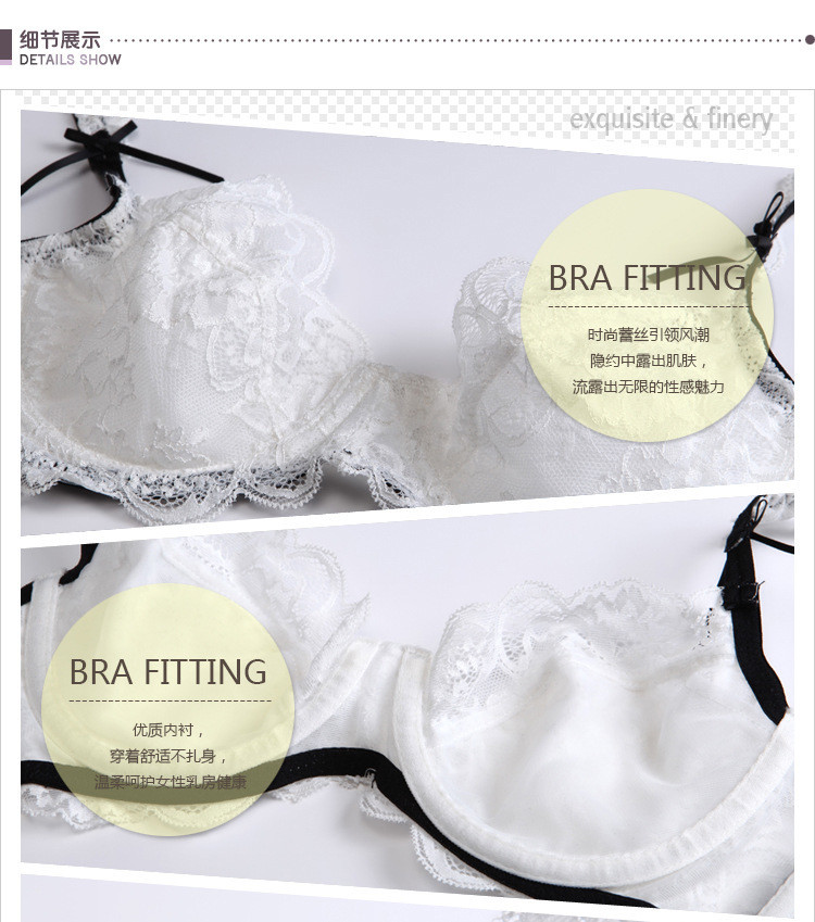 Large Size Big Cup Underwear Lovely Ladies Bra And Panties Set 32-38 BC Bra Lot