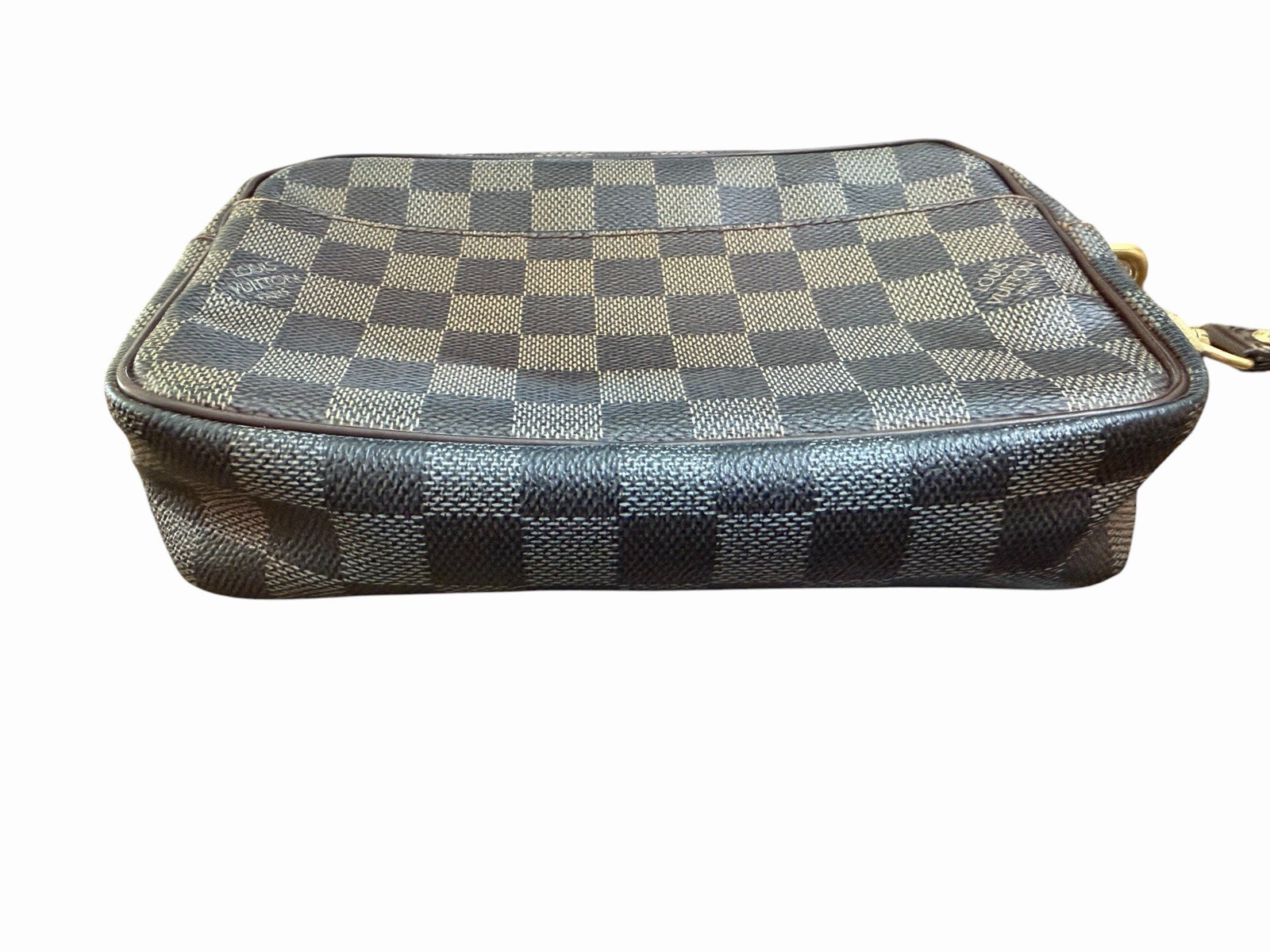 Louis Vuitton Damier Ebene Pochette Bi-Macau Clutch Bag, 13cm x 22cm