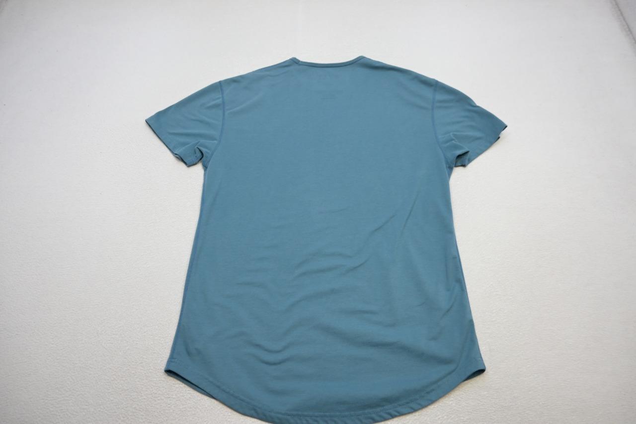 Bylt Drop Cut Gym Shirt Short Sleeve Atheltic Tee Blue Mens Size Large