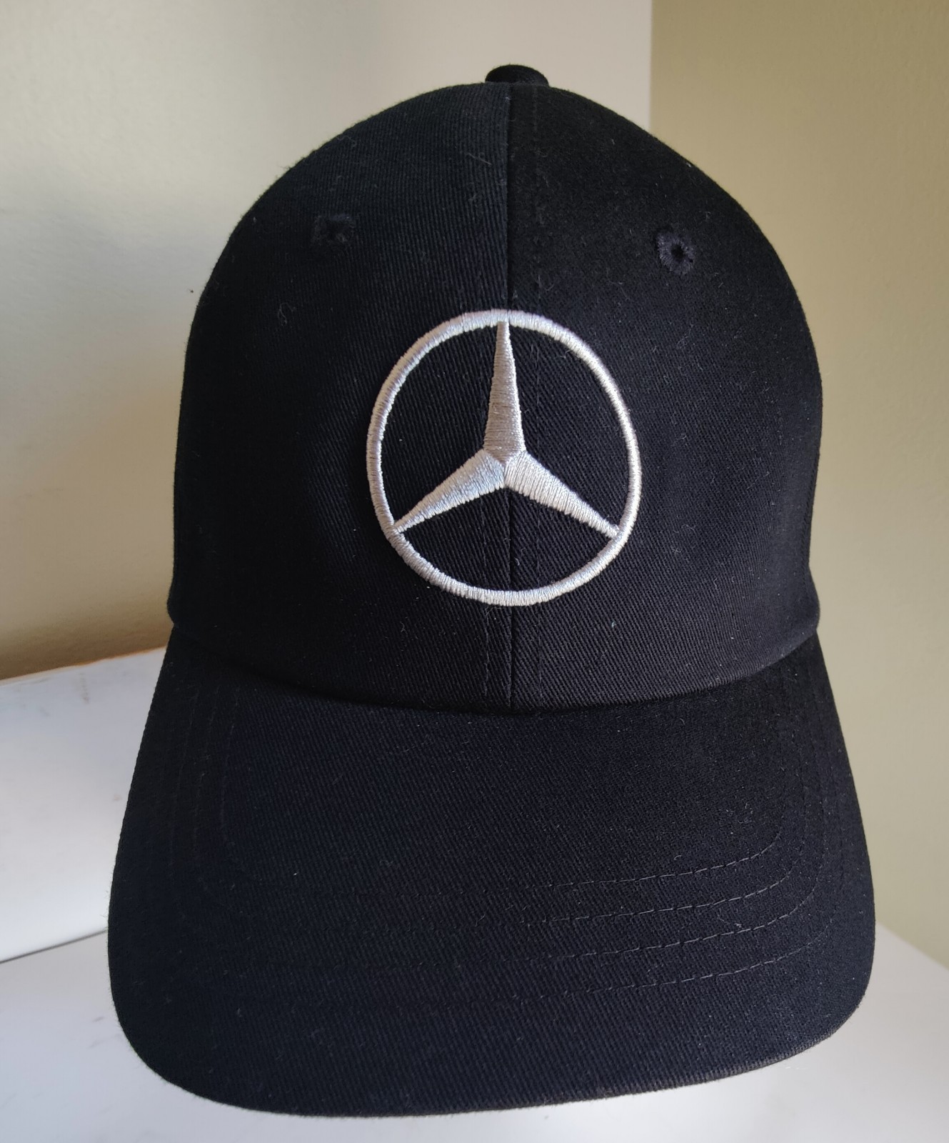 Mercedes Benz Embroidered Logo Baseball Hat Adult Adjustable Black