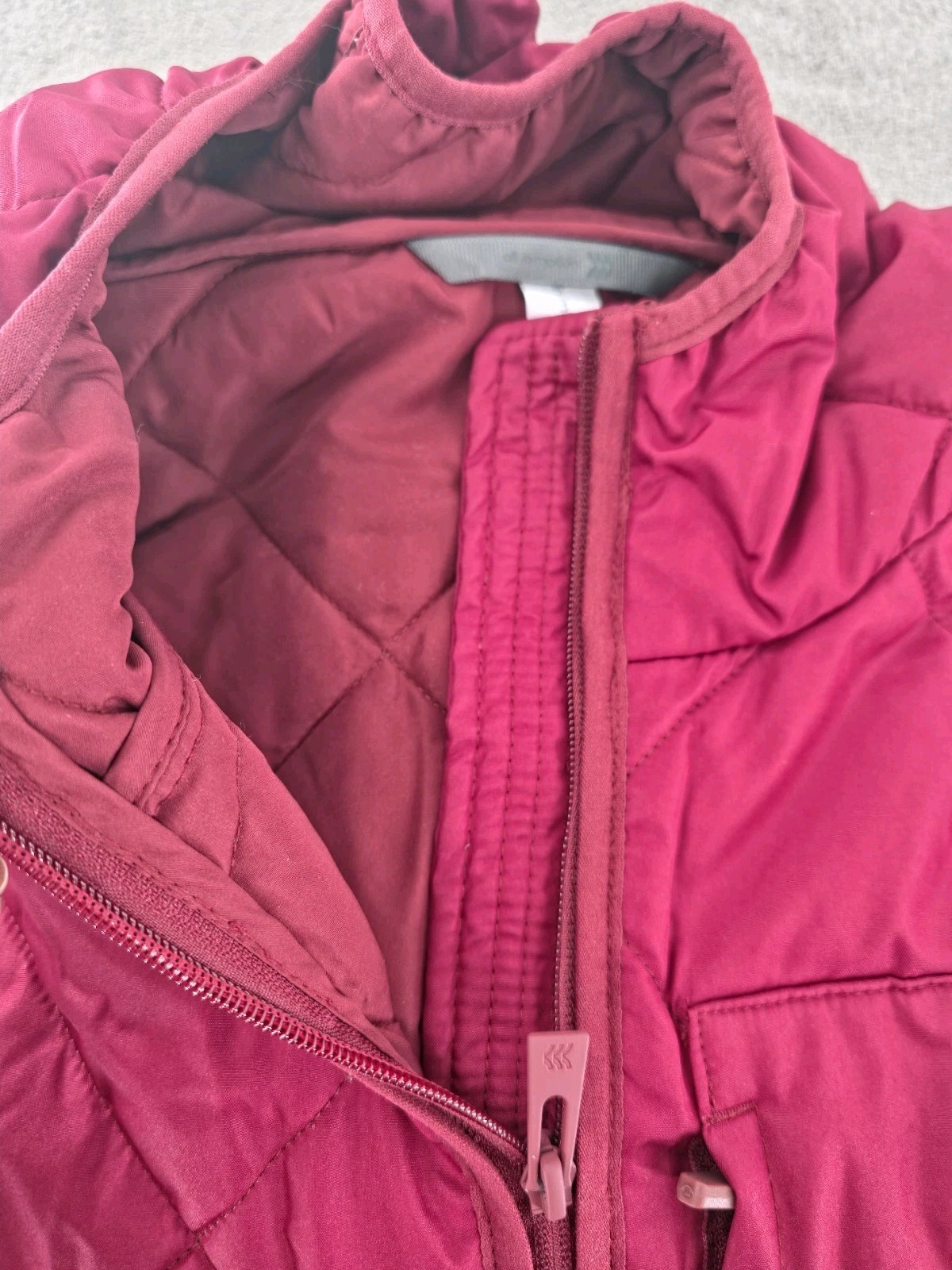 All in Motion Men’s Lightweight Packable Hooded Full Zip Jacket Burgundy XXL