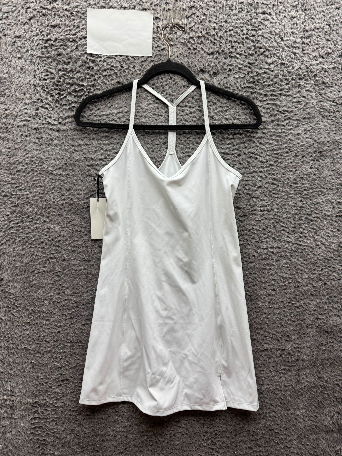 NWT Aritzia Golden Slick Court Racerback Tennis Mini Dress White Blanc Size S