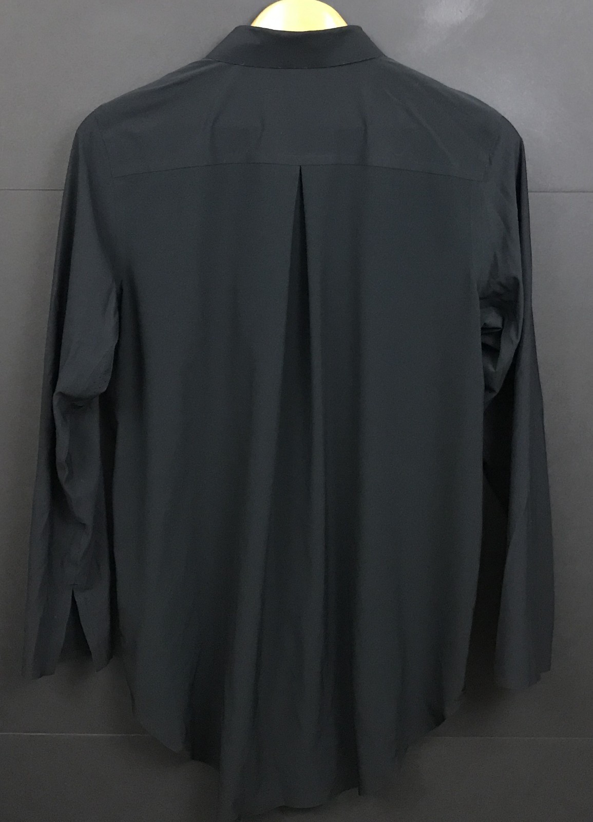 Athleta Urbanite Top Long Sleeve Black Button Front Shirt Size M