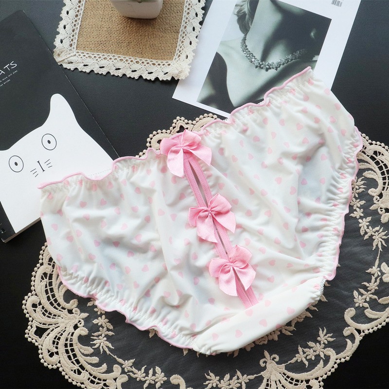 3 Pack Lot Sexy Girls Womens Panties Briefs Rullfle Underwear Lingeries Sissy