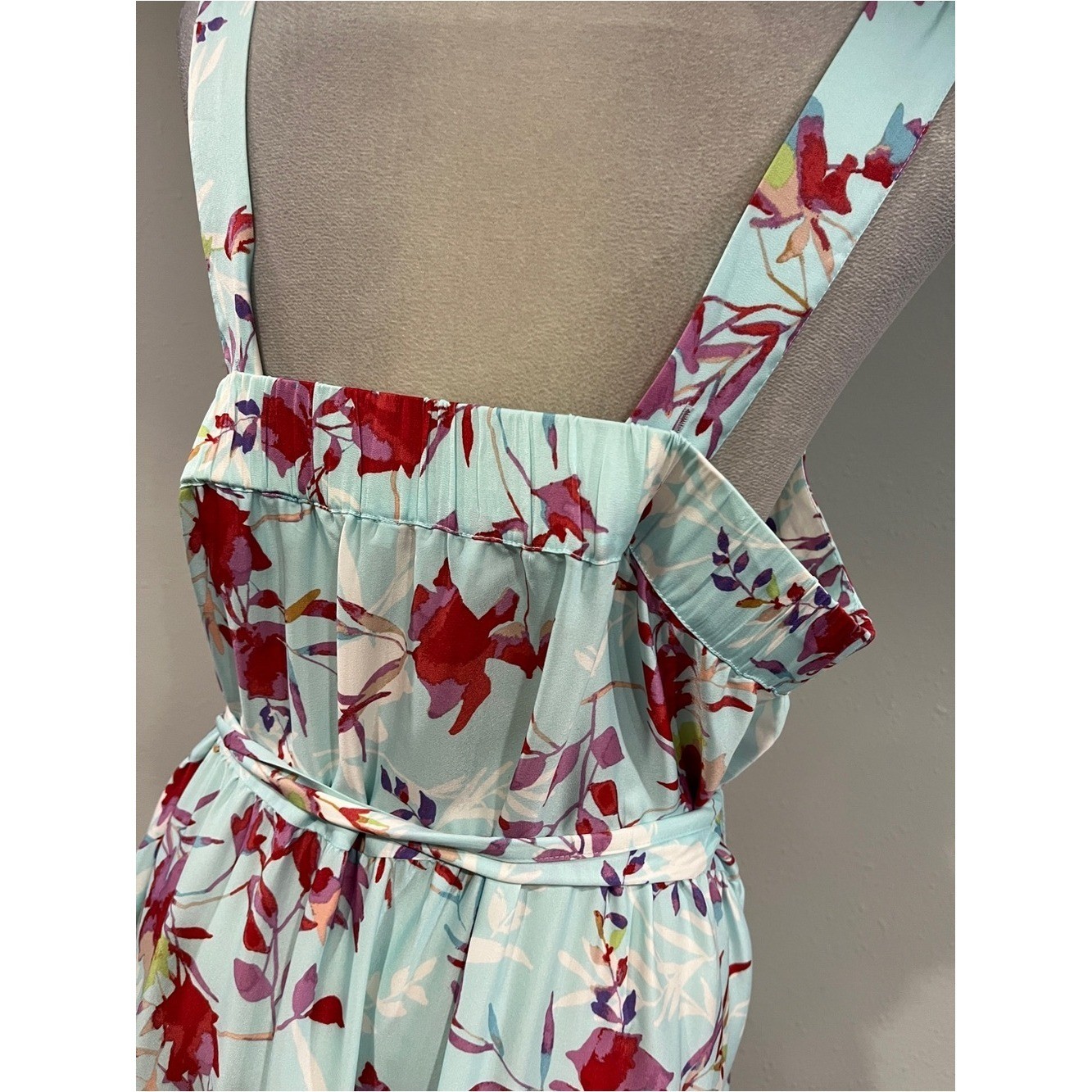 Floral sleeveless plus size Maxi Dress in Mint size 1X