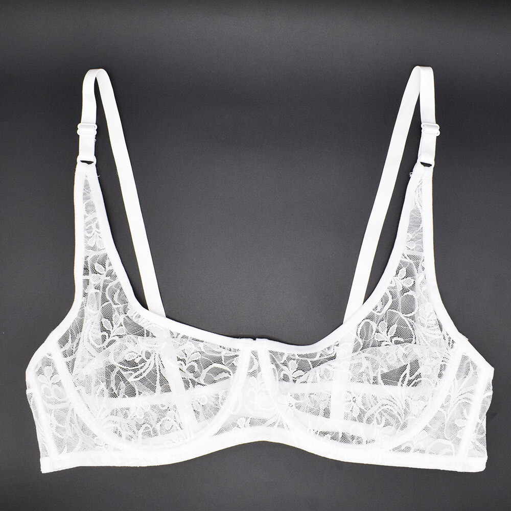 Comfy Bra Ultra Sheer Womens Bras See Through Brassiere Lace Sexy Lingerie BHS