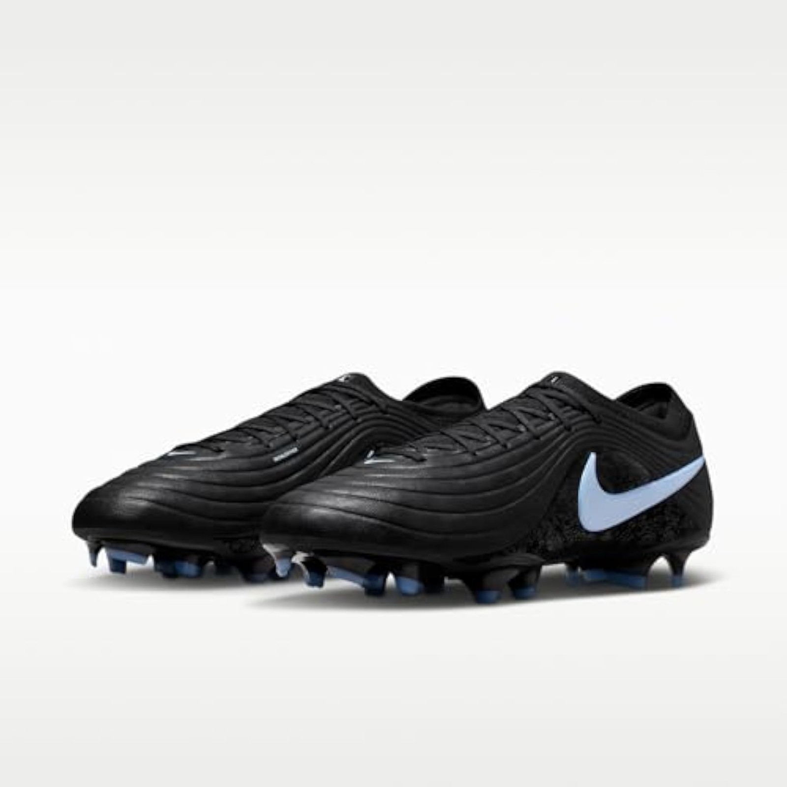 Nike Tiempo Maestro Elite Firm-Ground Low-Top Soccer Cleats (Black/Ice Blue) Siz