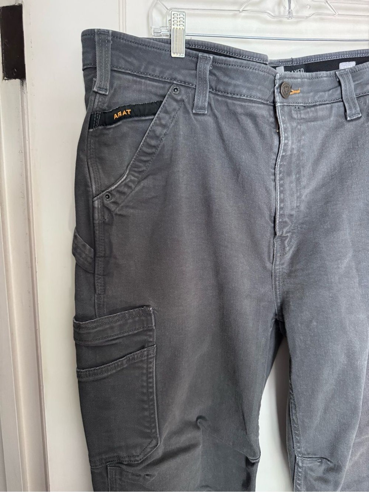 Ariat Rebar M4 Relaxed DuraStretch Washed Twill Dungaree Boot Cut Pant 42/32