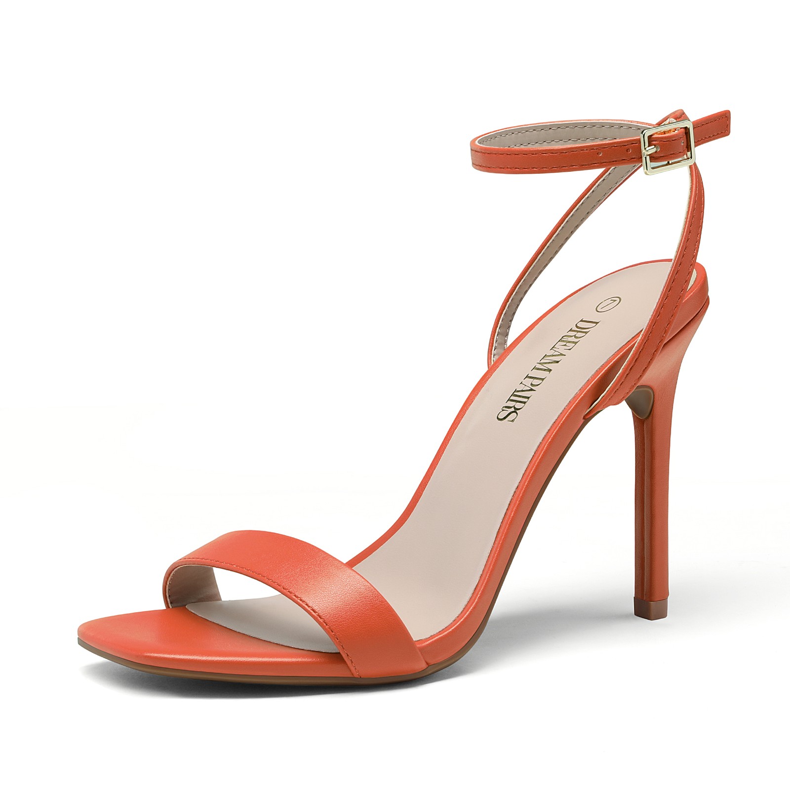 DREAM PAIRS Women High Heel Sandals Open Toe Ankle Strap Wedding Party Sandals