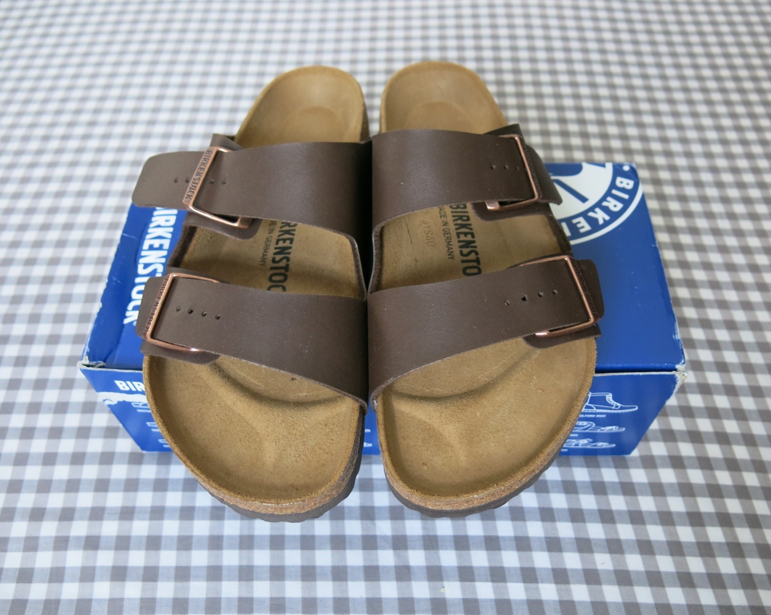 Birkenstock Arizona Birko-Flor® sandals dark brown EU 40 US 9-9.5 regular/wide