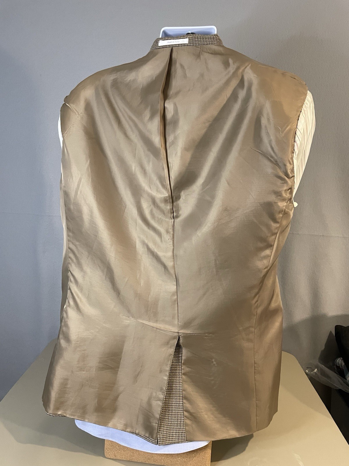 Ralph Lauren Blazer Sport Jacket 40R Beige/Tan hound’s-tooth