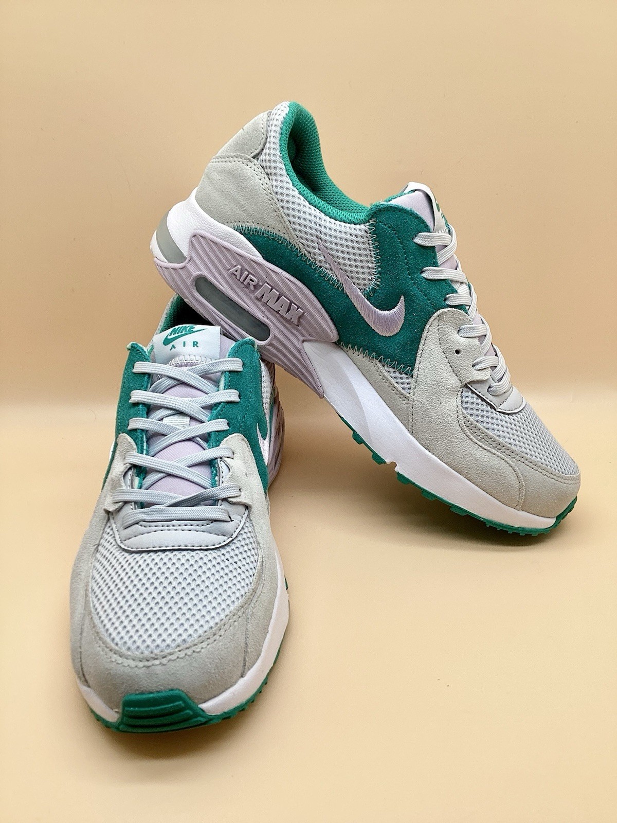 Nike Women’s Air Max Excee Light Gray, Teal, and Green Athletic Sneakers US 7.5