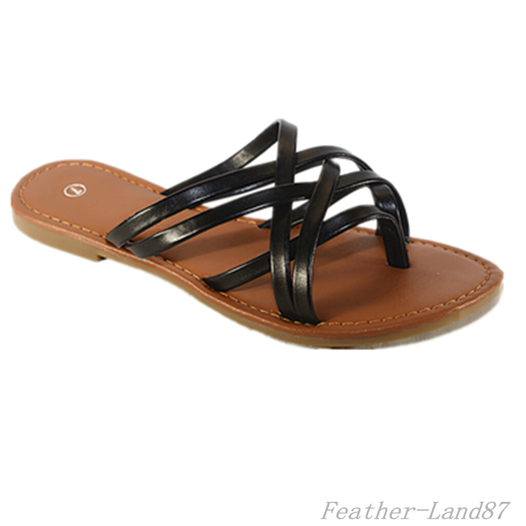 New Women Gladiator Sandals Shoes Thong Flops Flip Flat Size Slipper Shoes