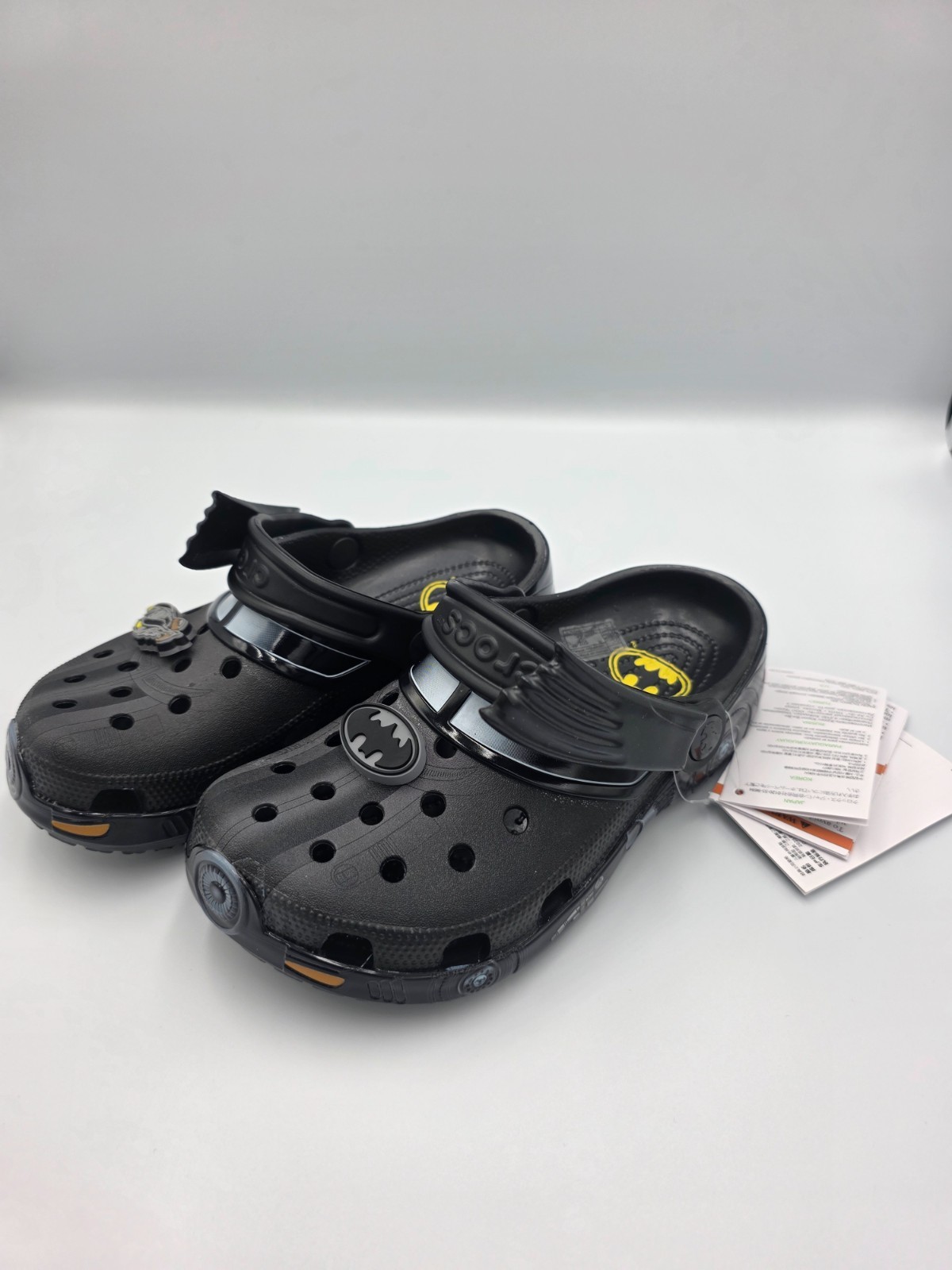 Batman Crocs Clogs Black Superhero DC Comics Charms Limited Style Shoes