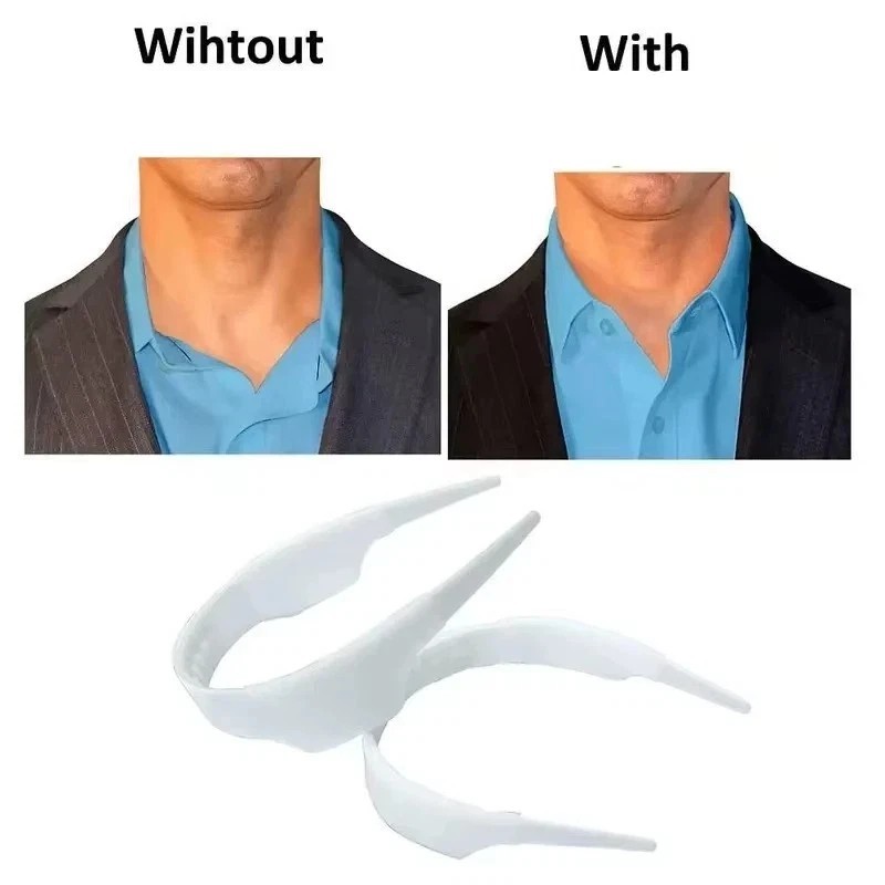 Adjustable Plastic Collar Stays Support Shaper Kit Shirt Collar Stiffener