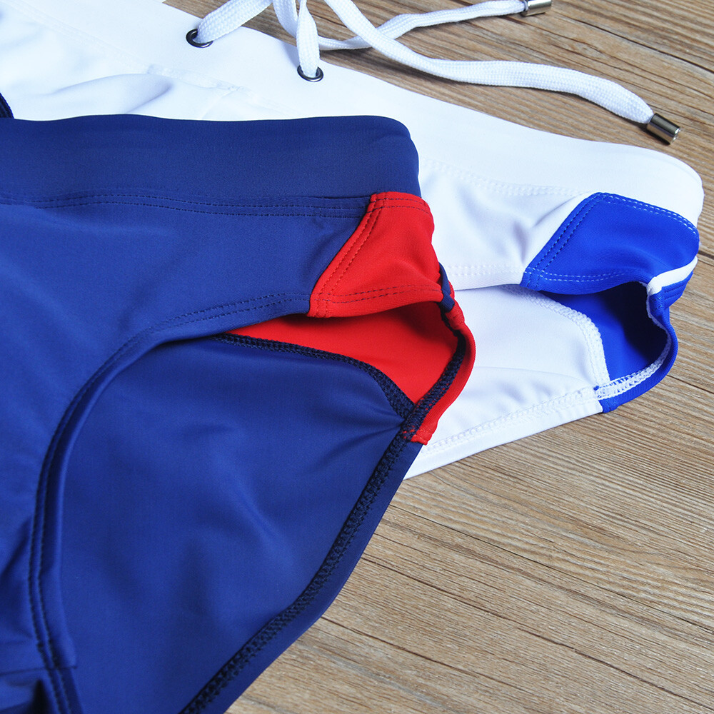 Men’s Racing Stripes Beach Resorts | Swim Briefs | Cruise | Vacation | Swimsuit