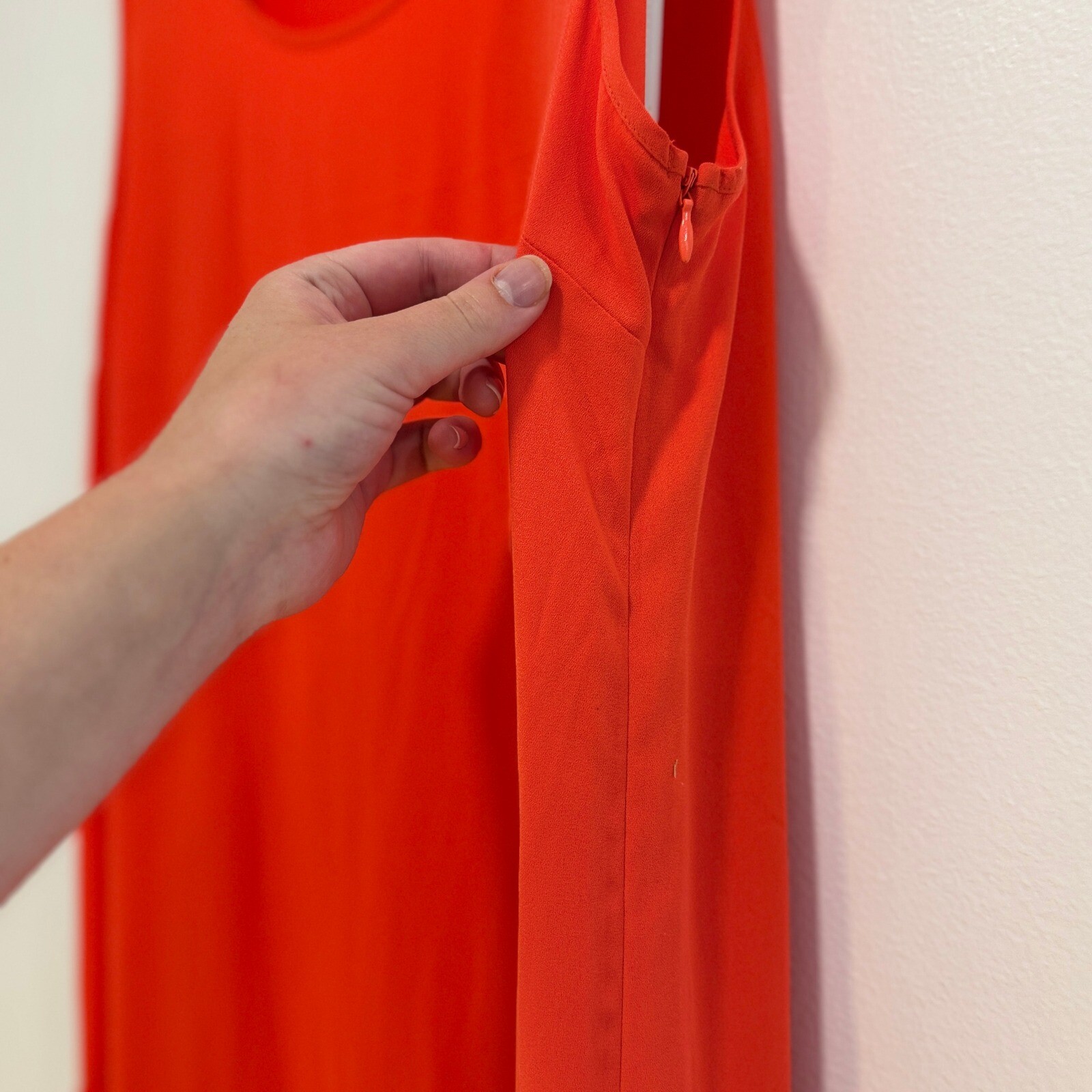 Elizabeth and James Maxi Tank Dress Tiered Flame Orange XL Vibrant Bold Chic