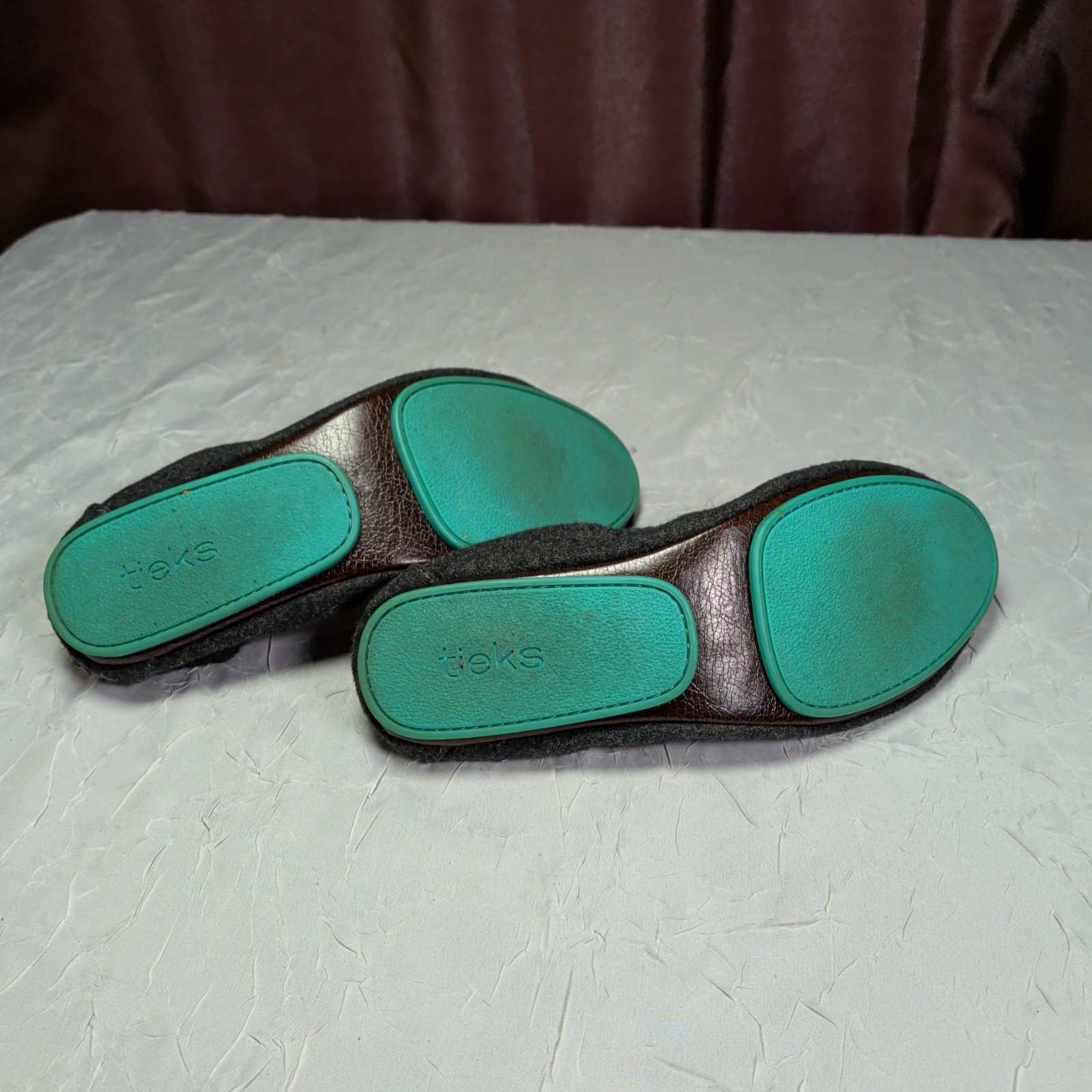 TIEKS Greystone Vegan Wool Ballet Flats Shoes Womens Size 10 Balletcore Preppy