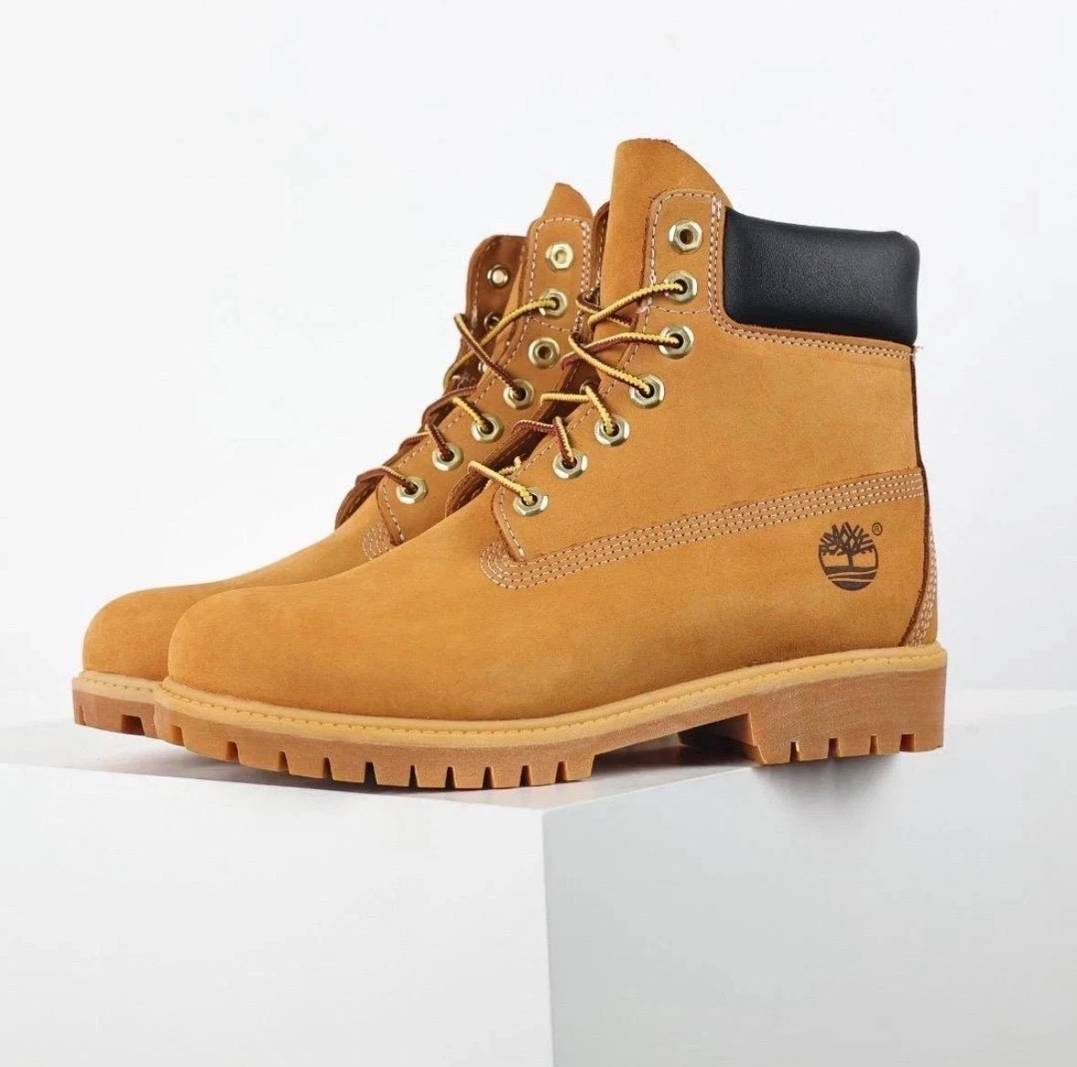 NEW Timberland 6 Inch Boot Wheat Nubuck Premium TB010061-713 Szes 5-5.5