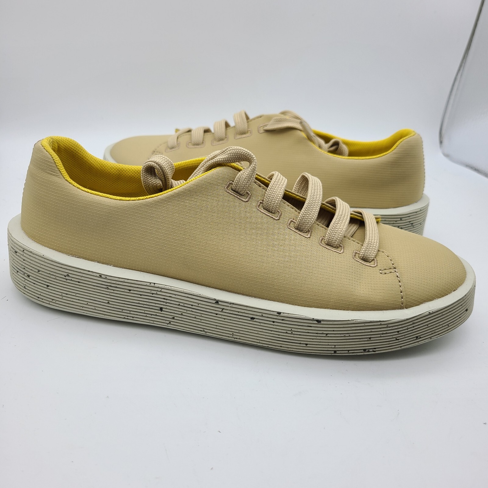 Camper womens comfort shoes Sneakers Courb lightweight fabric yellow sz 9 39 new