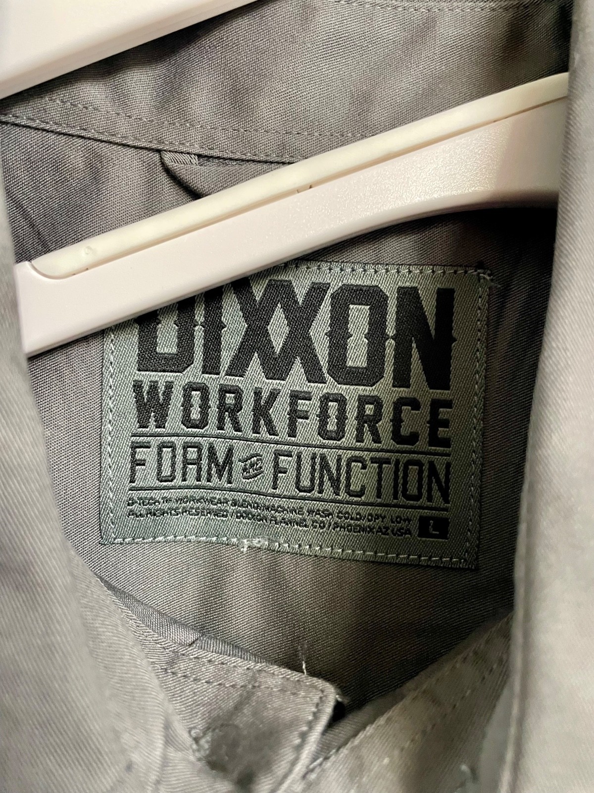 Dixxon Flannel Workforce Gray Mens Large