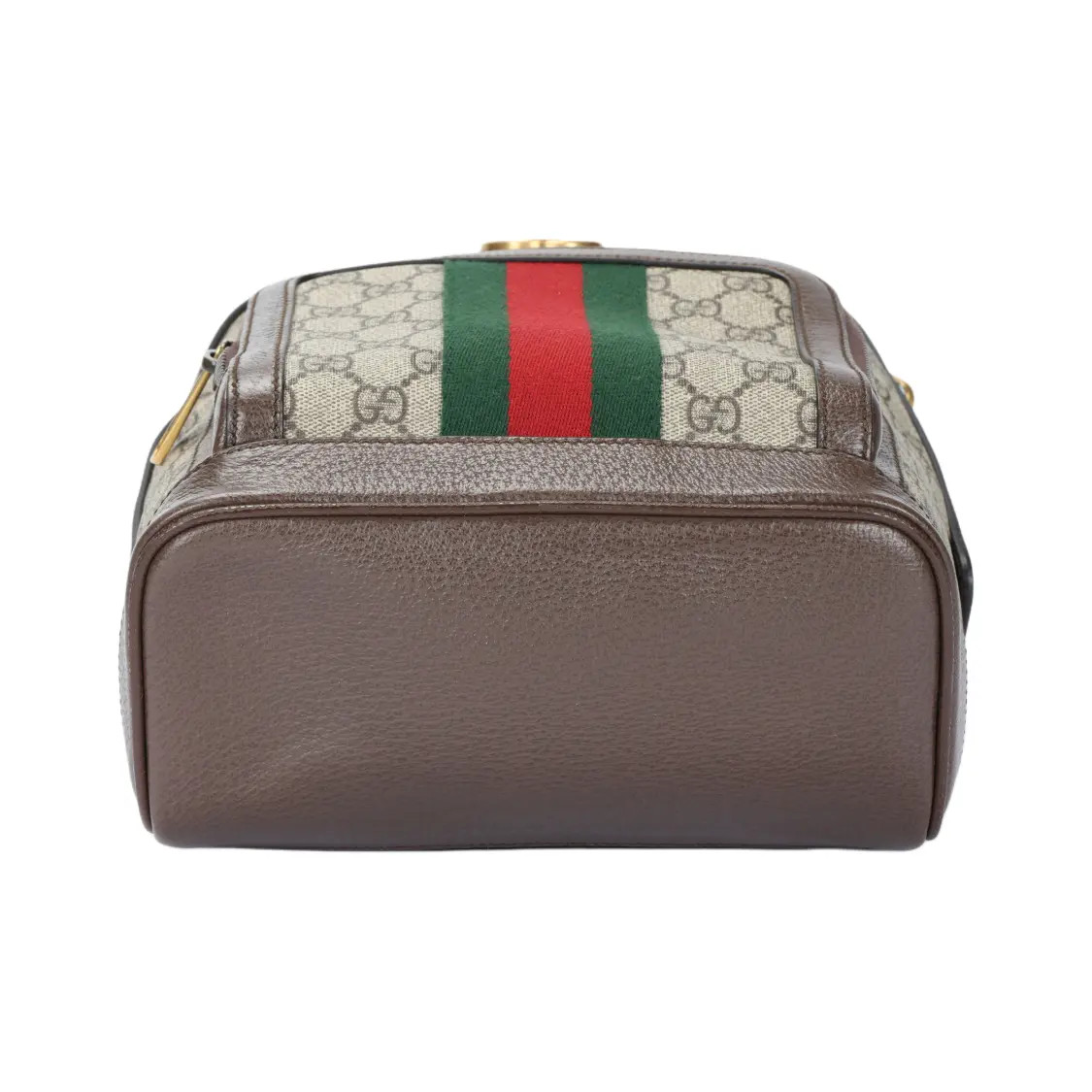 Gucci Ophidia Vintage Logo Striped Ribbon Backpack Small Unisex 8.6x6x11.4 in