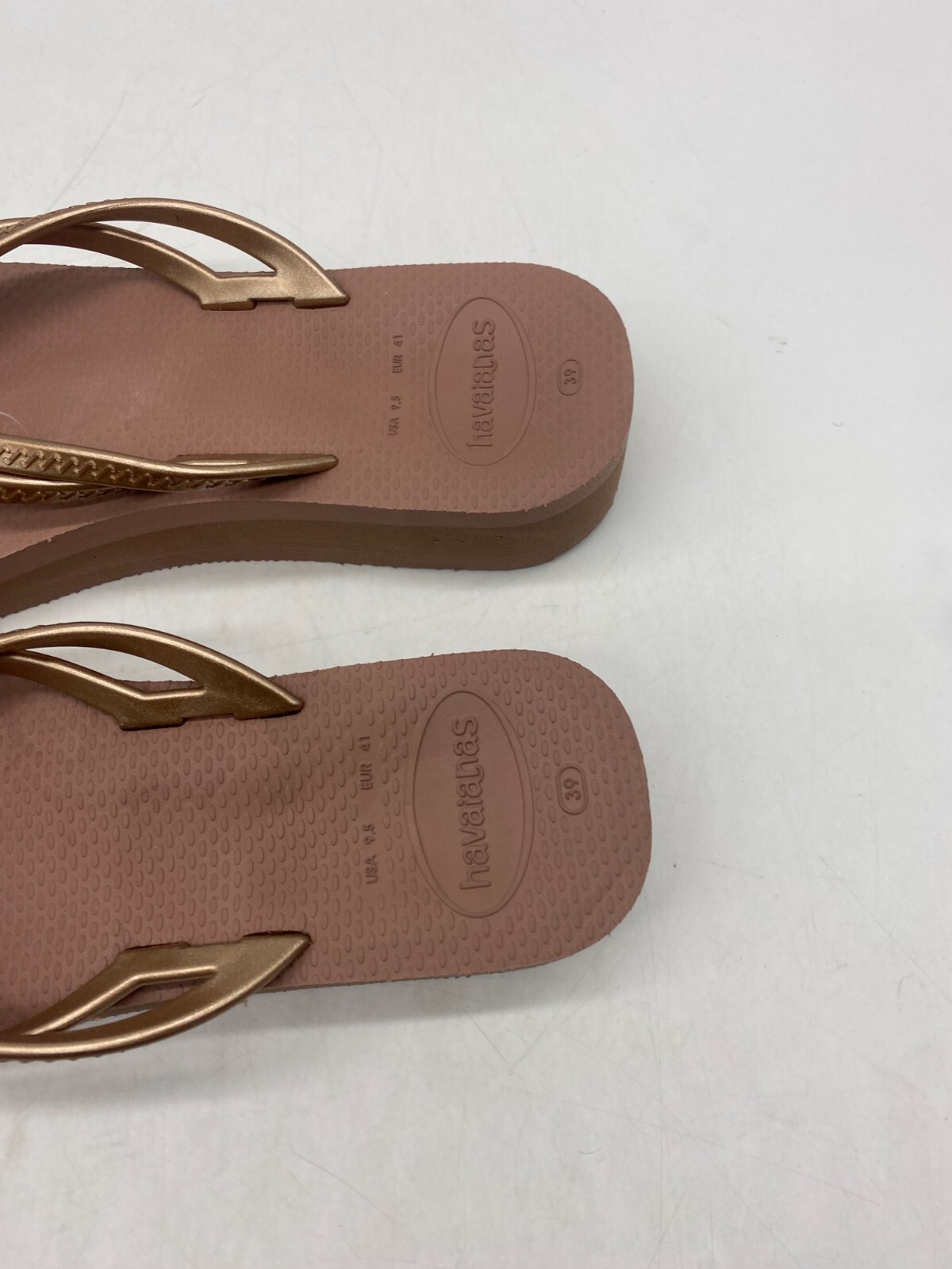 Havaianas Cappuccino Wedge Flip Flops Women’s Sz 39 BR / 9.5 US