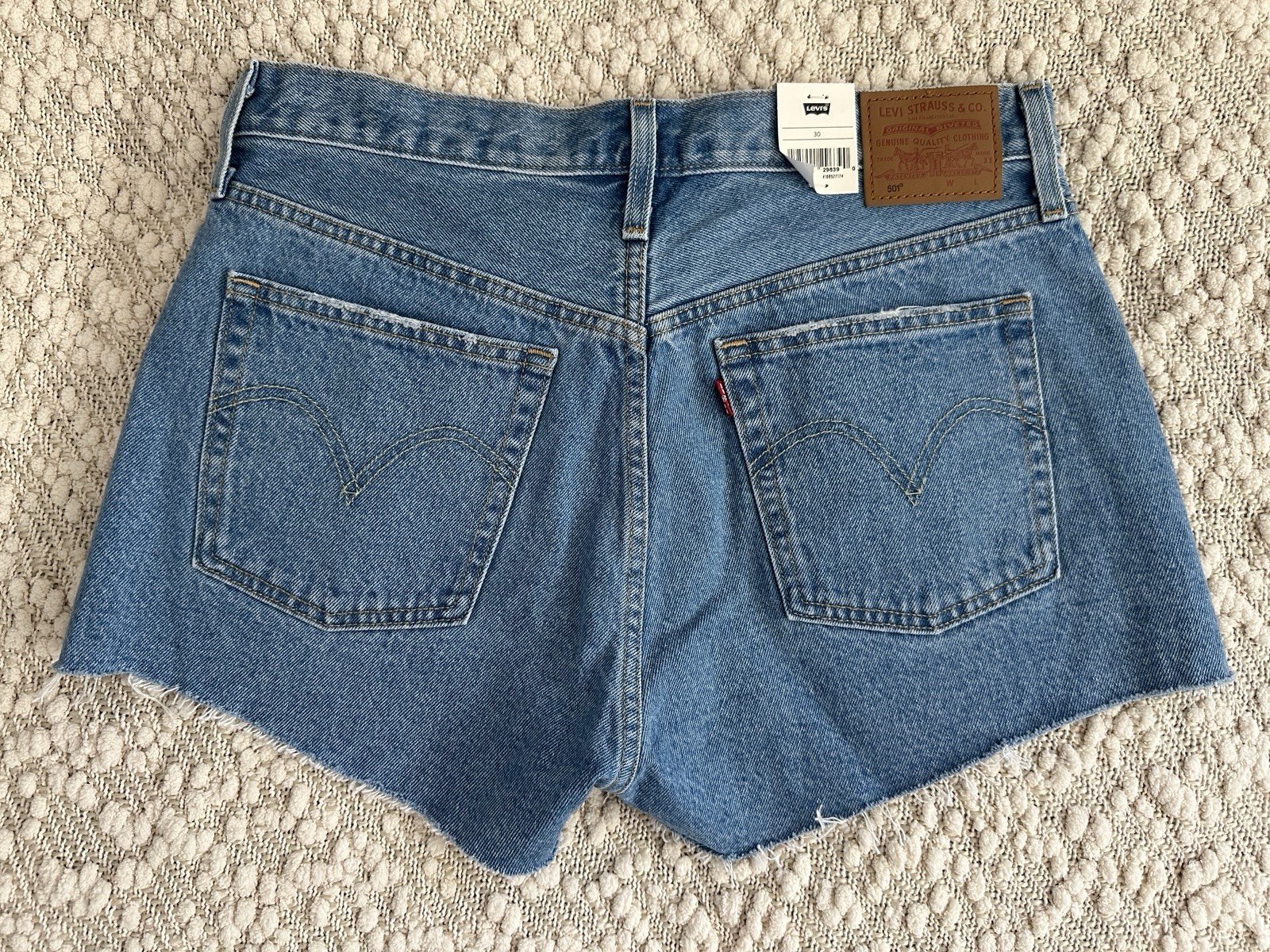 Levi’s Premium 501 Original Fit High-rise Women’s Shorts Size 30, 100% cotton