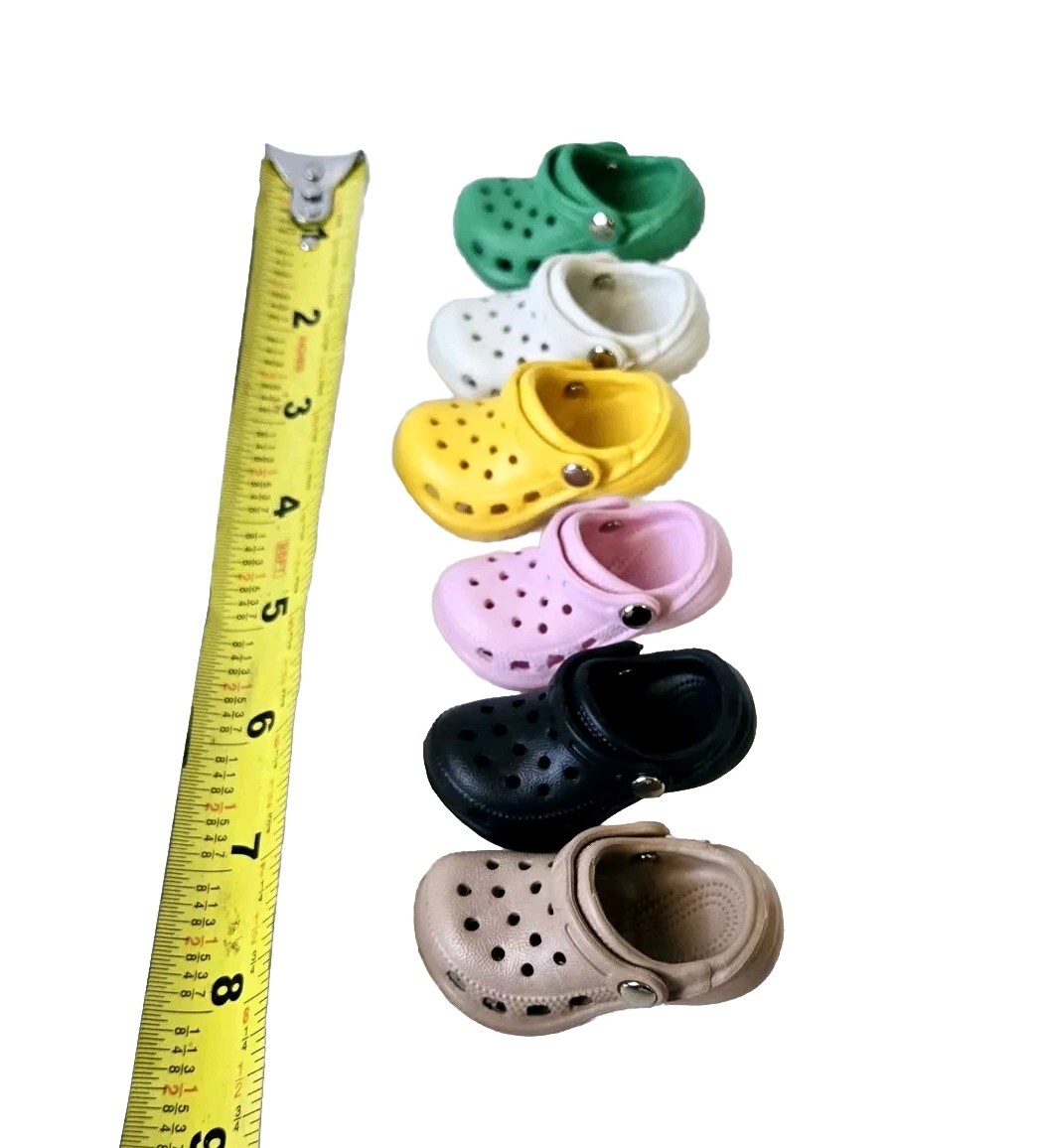 Croc Shoe Charm Keychain 6PC Shoe Decorations 3D Cute Mini Accessories for Crocs