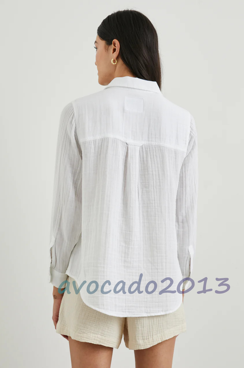 Brand New Rails Women Long Sleeve Organiccotton Ellis Shirt Size XS S M