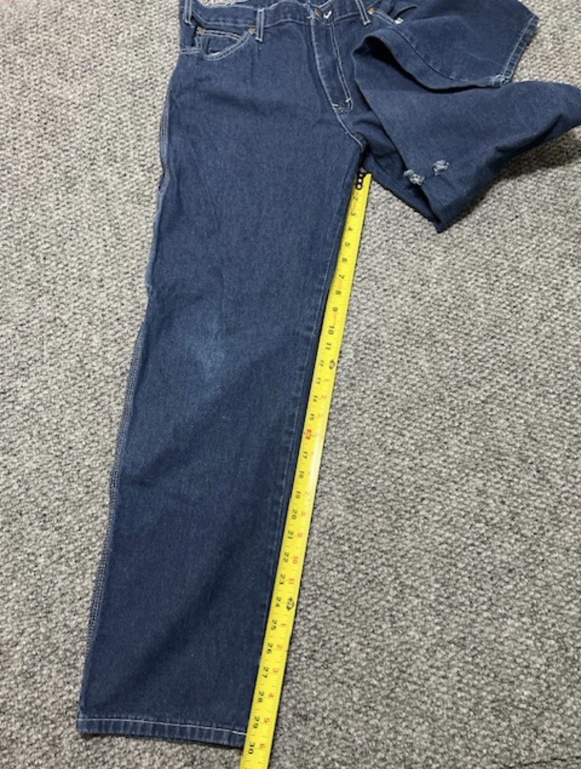 Dickies Men’s Blue Cotton Work Pants 34×30 Utility Pockets Construction