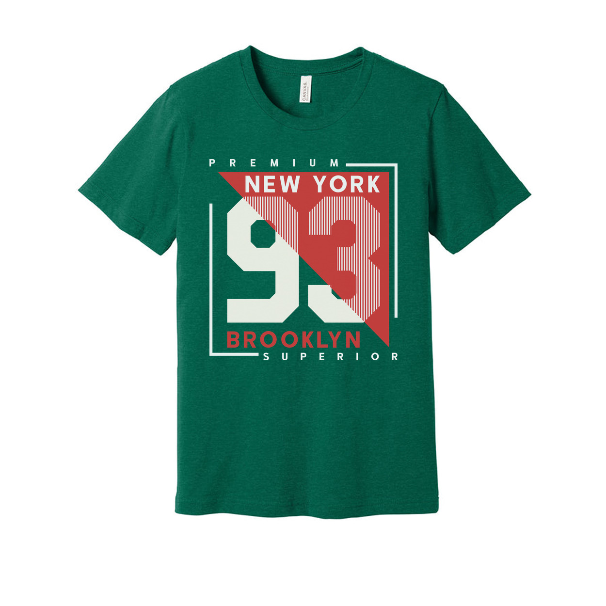 Premium New York 93 Graphic T Shirt With Brooklyn Superior Text Unisex Short Sle