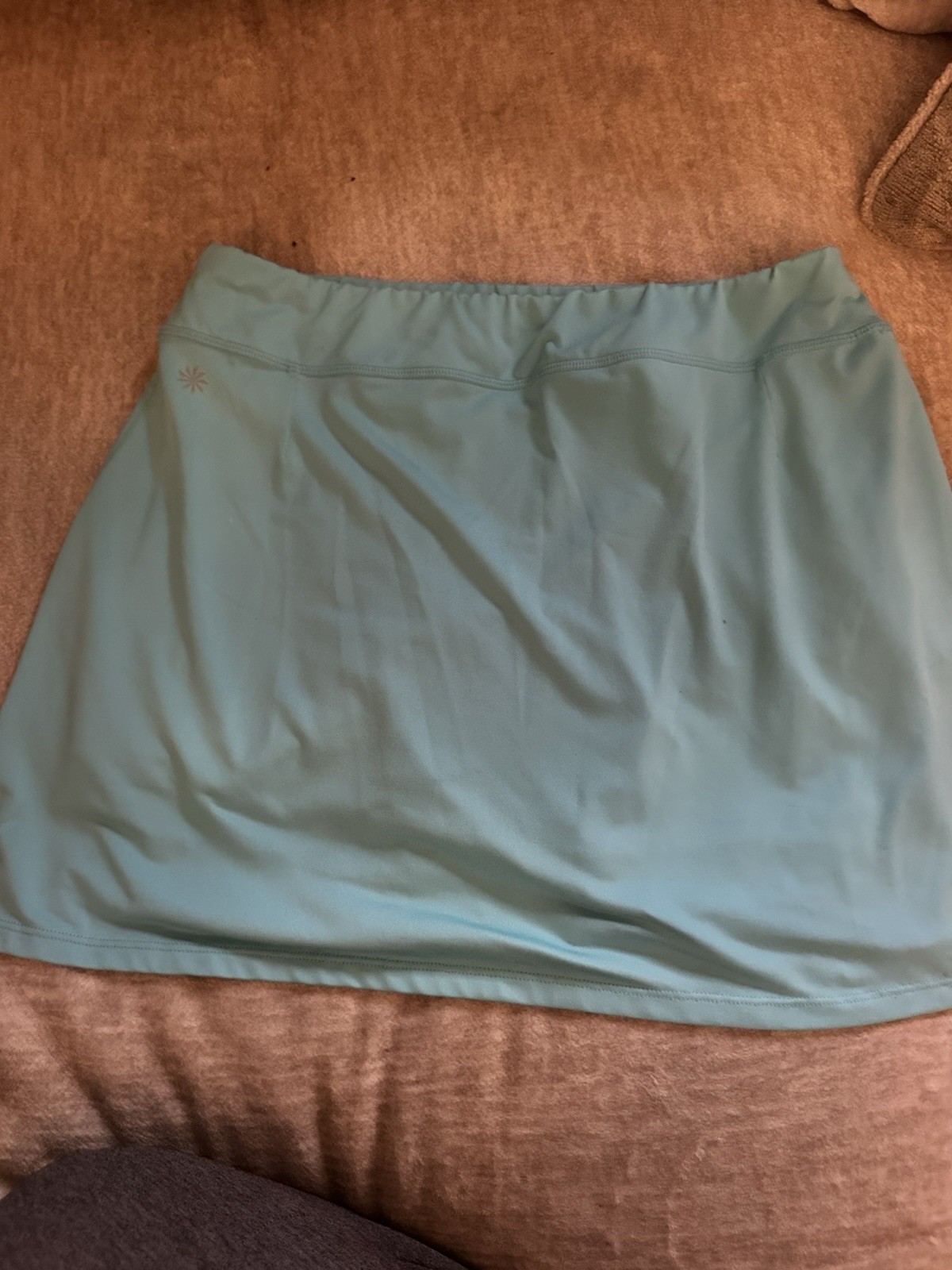 Athleta Bike Skort XL Aqua Padded Chamois Cycling Skirt Built-In Shorts