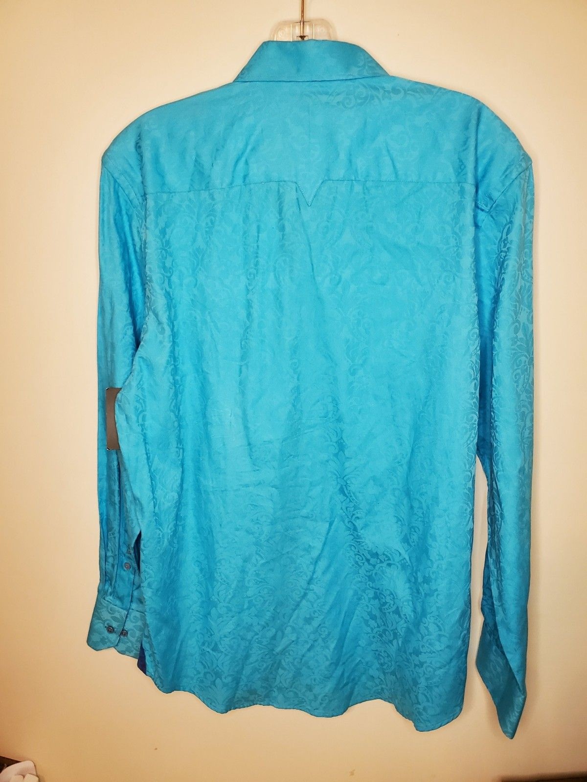 Scully Men’s Turquoise Western Button down Long Sleeve Size Small NWT