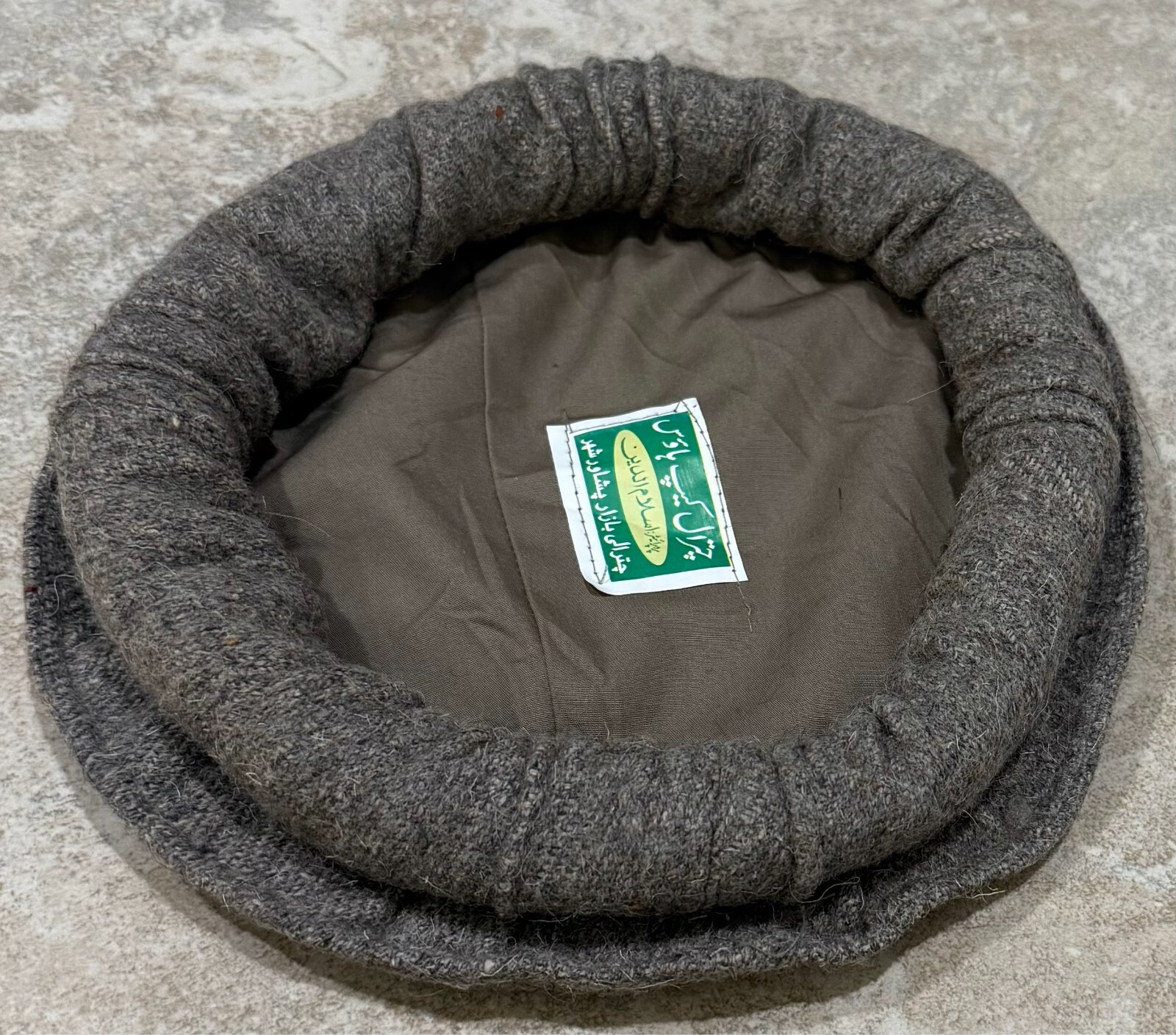 Afghan Pakistan Chitrali Pashtun Tribal Pakol Cap Kufi Topi Pakul Hat Grey