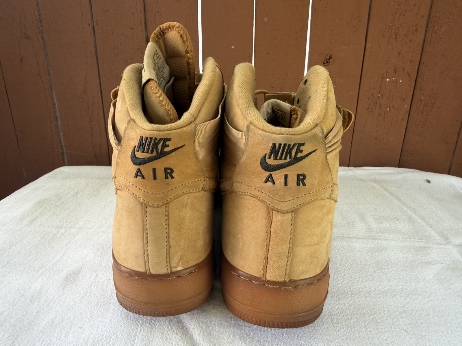 NIKE AIR FORCE 1 HIGH 07 LV8 “WHEAT 2015” FLAX SZ US 11 Sneakers 806403-200 C1