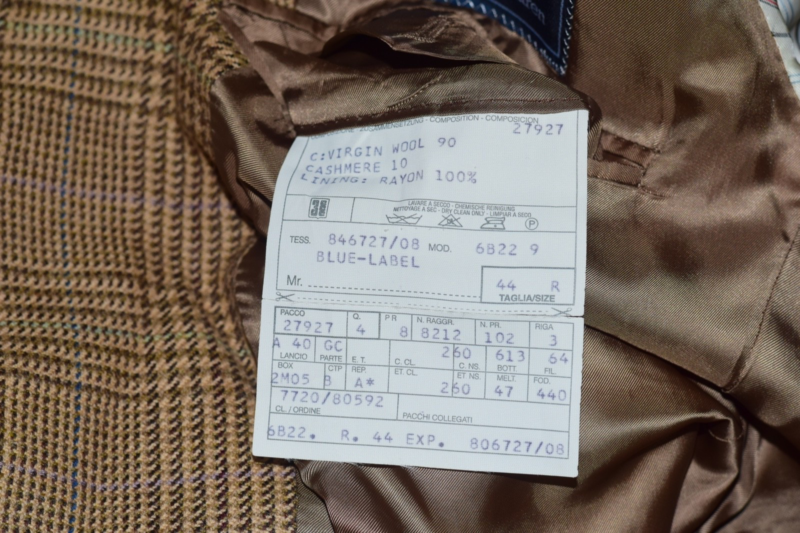 Polo Ralph Lauren x Corneliani Wool Cashmere Blazer Sport Coat Size 44-R