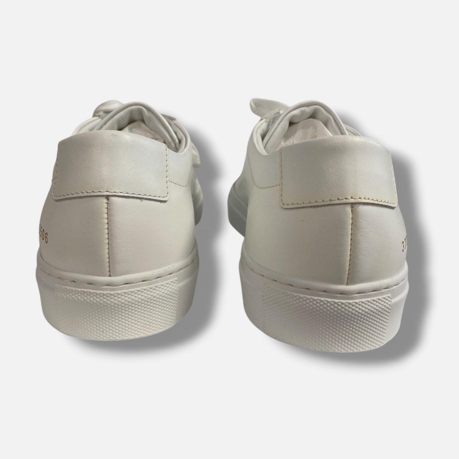 Common Projects Womens White Achilles Leather Sneaker Shoes Size 41