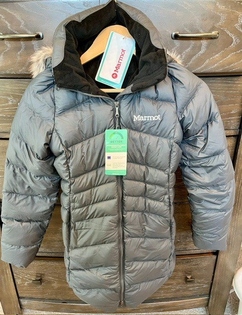 MARMOT Women’s Montreal Mid-Thigh Length Down Puffer Jacket, Dark Steel, XS
