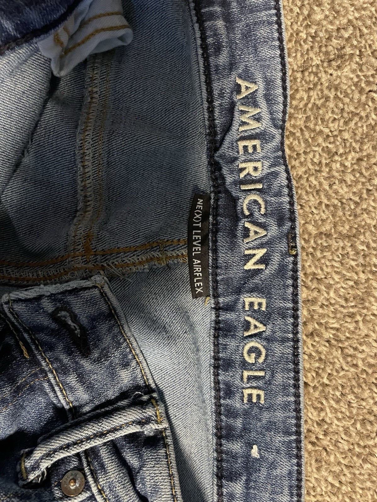 American Eagle AirFlex 33×30 and Hollister Slim Straight Blue Jeans 32×30