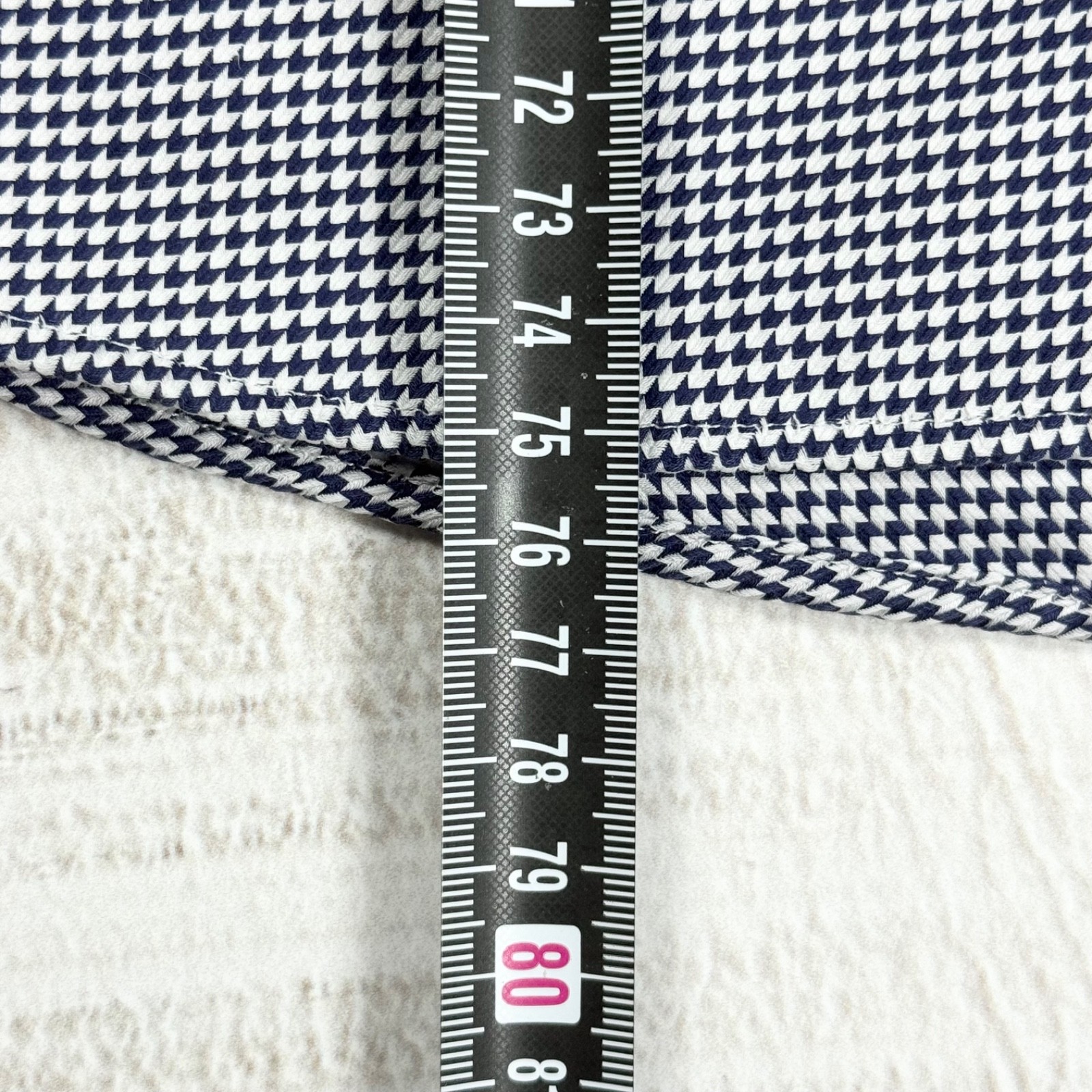 ETON Men’s Luxury Houndstooth Slim Fit Black White Cotton Dress Shirt 39 15.5