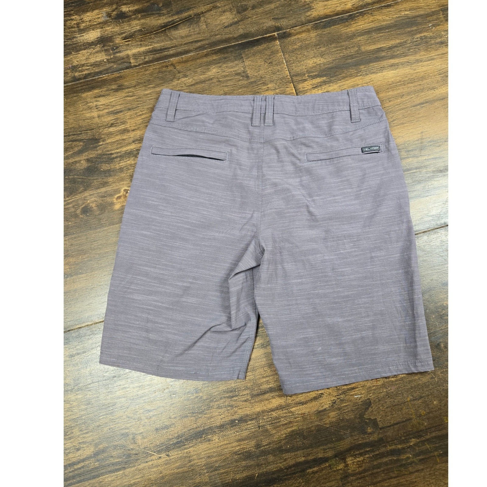 ONeill Hybrid Walk Shorts Mens 30 Purple Grey Slub Stretch Quick Dry Boardshorts