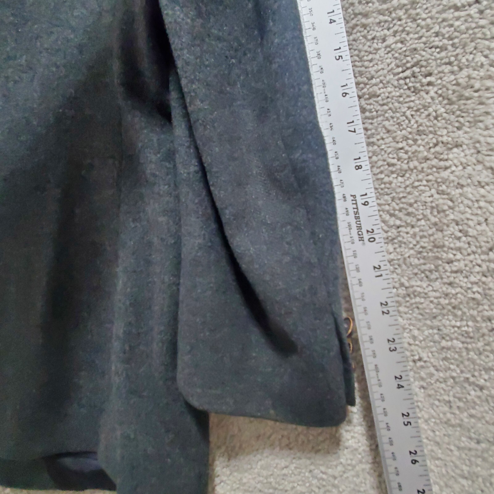 Burberry Nordstrom Blazer Jacket Men’s 44 Gray 100% Camel Hair Single Breasted
