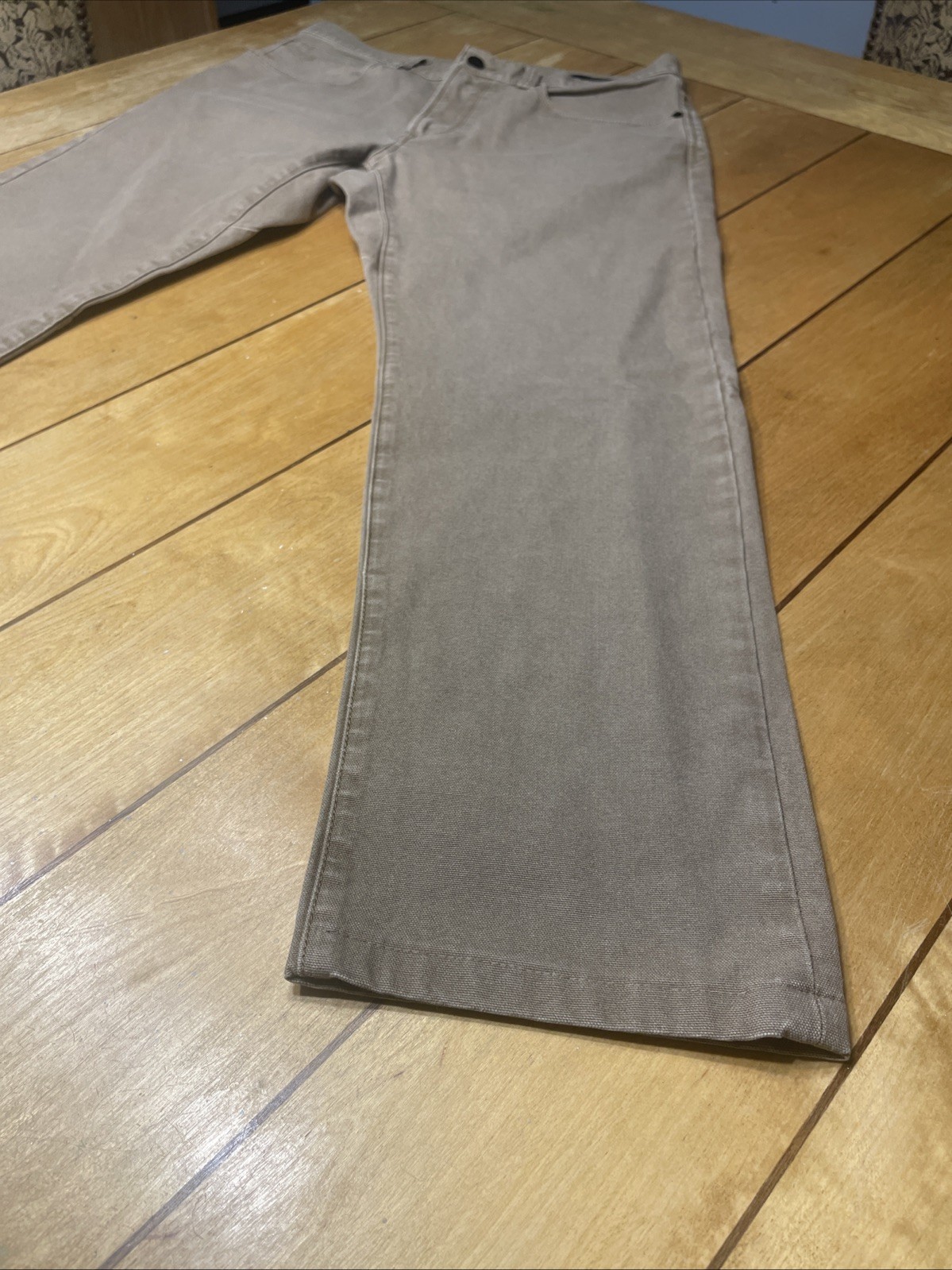 Proof Rover Pants Mens Size 31×28 Straight Canvas Stretch Huckberry Beige Khaki