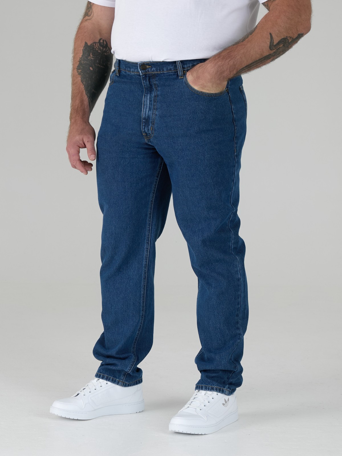 Rockford Tall Mens Blue Jeans Stonewash Extra Long Length 38″ Leg (RJ710)